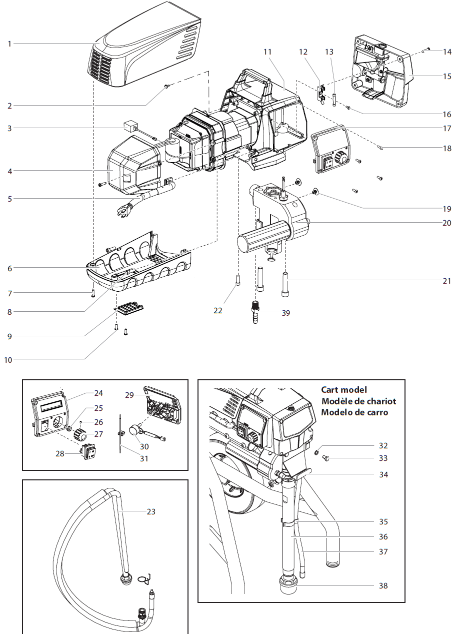 Impact 640 Main Assembly Parts